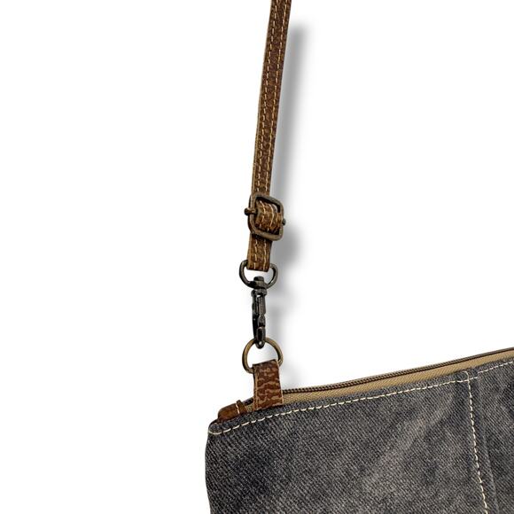 Myra Bag Aztec Southwestern Crossbody Purse Faux Leather Adjustable Strap 9x11 - Picture 5 of 9